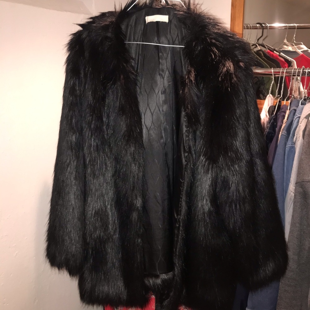Black Faux Fur jacket